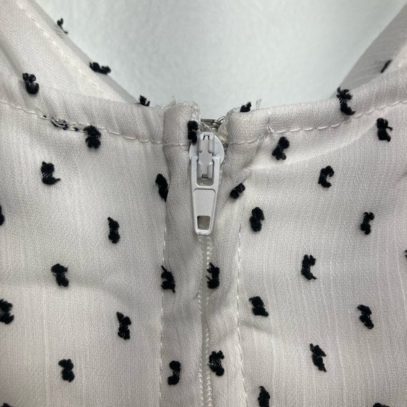 TRIXXI white with black dots medium dress - Picture 4 of 5